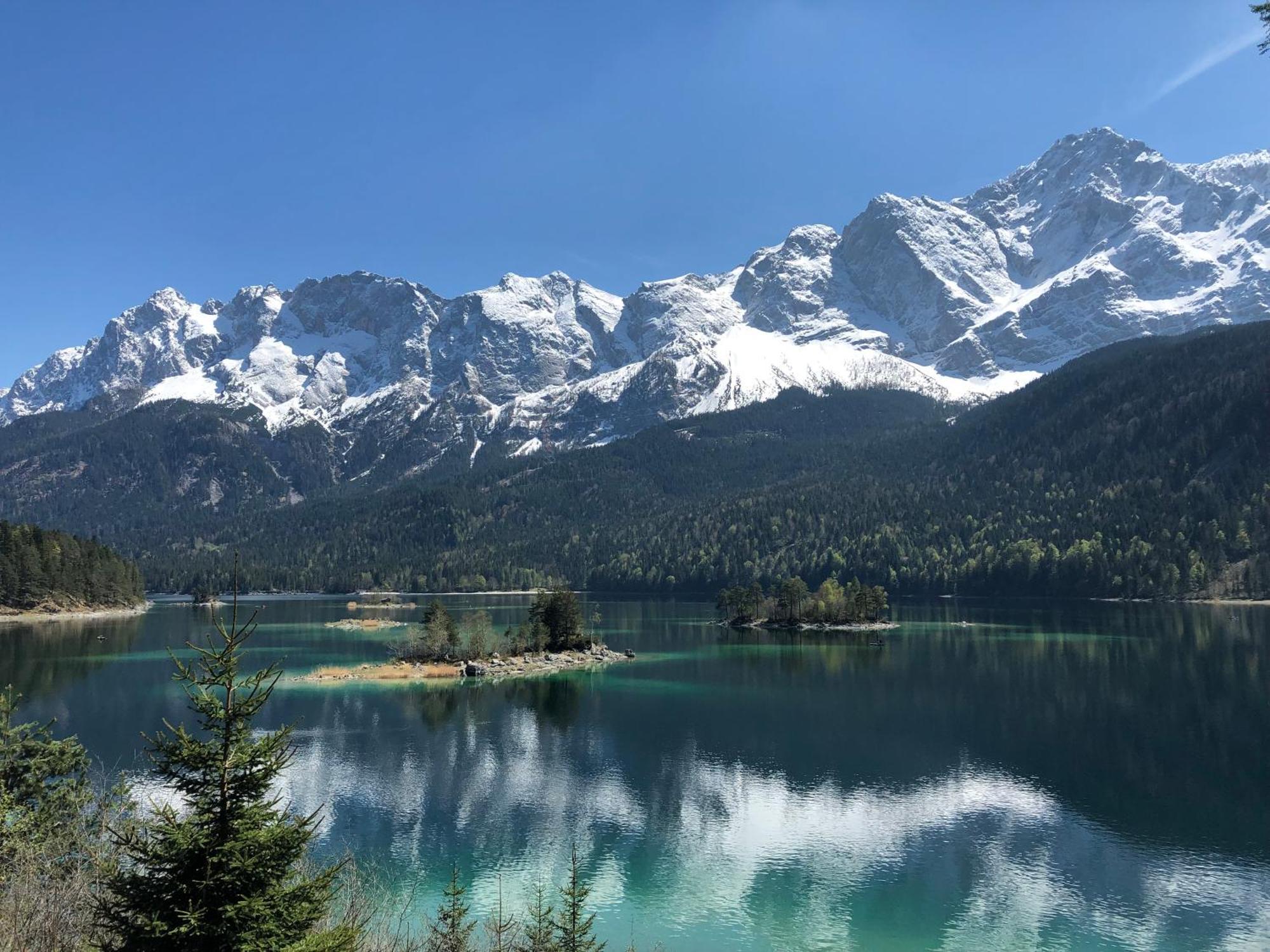 Bayern Resort Hotel - Adults Only - Mit Zugspitzblick - Eibsee-Naehe - Wellnessbereich - Naturpool Im Sommer Grainau Ngoại thất bức ảnh