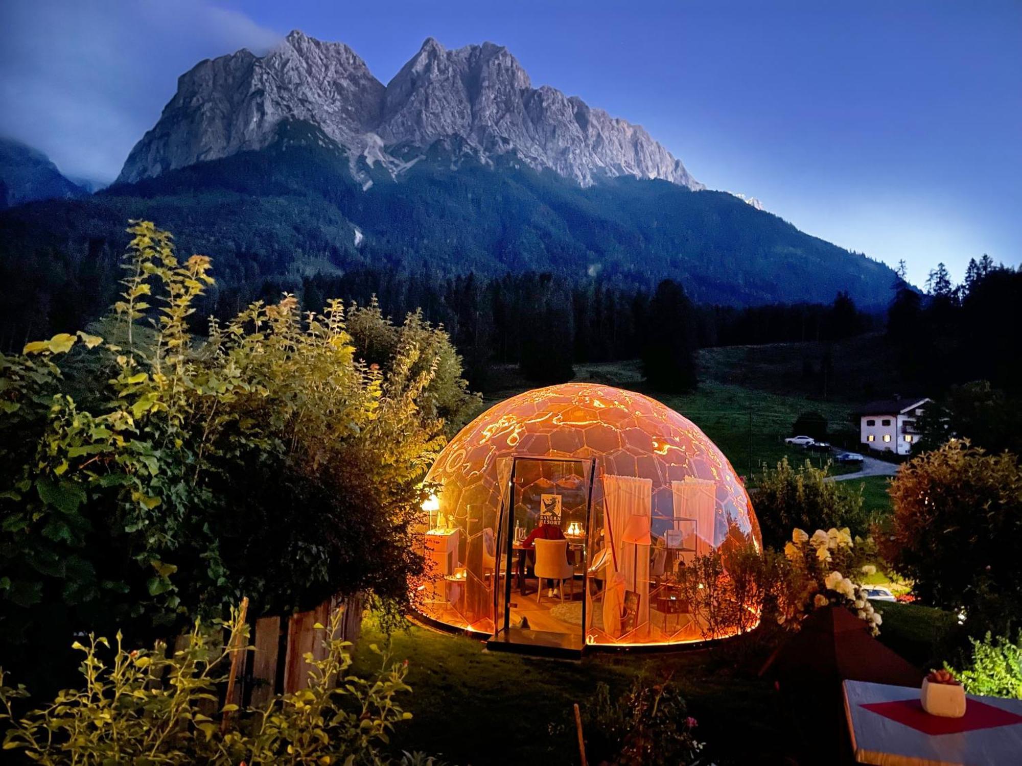 Bayern Resort Hotel - Adults Only - Mit Zugspitzblick - Eibsee-Naehe - Wellnessbereich - Naturpool Im Sommer Grainau Ngoại thất bức ảnh